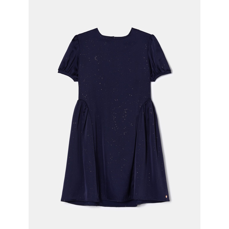 Glitter Sateen Dress Dark Blue 2Y