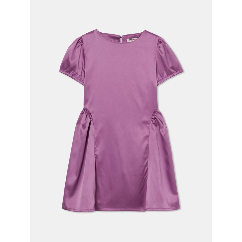 Sateen Dress Fuchsia 2Y