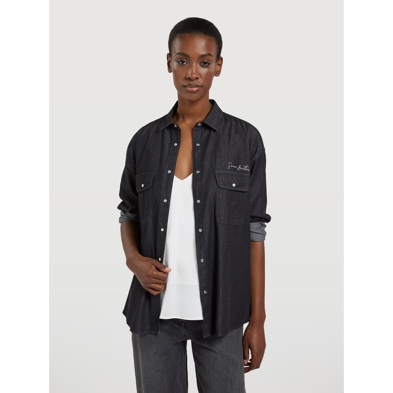 Denim Shirt Light Blue XS