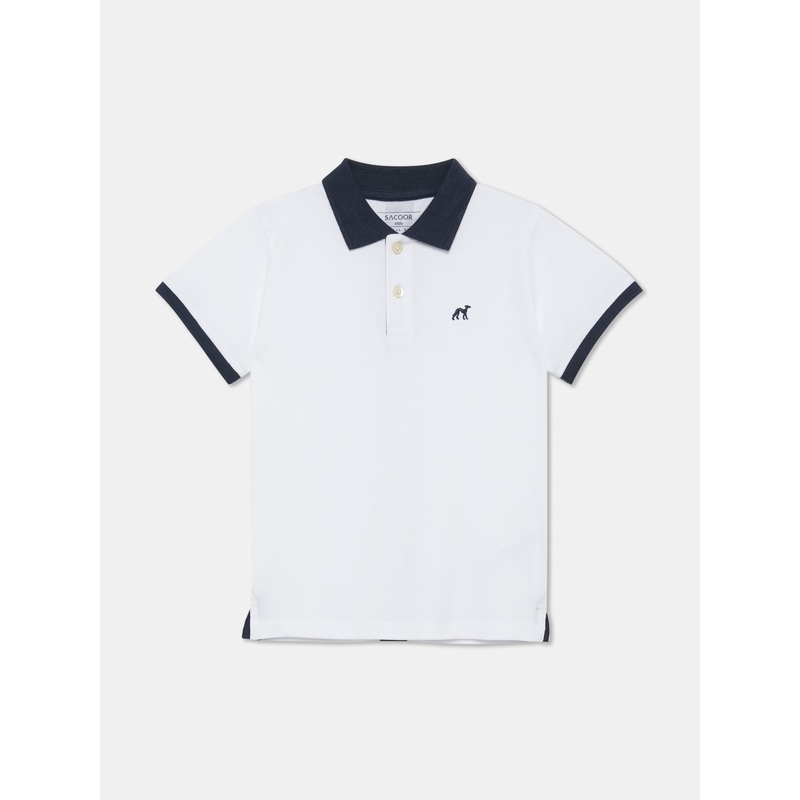 Sacoor Just Like Dad Polo Shirt White 2Y