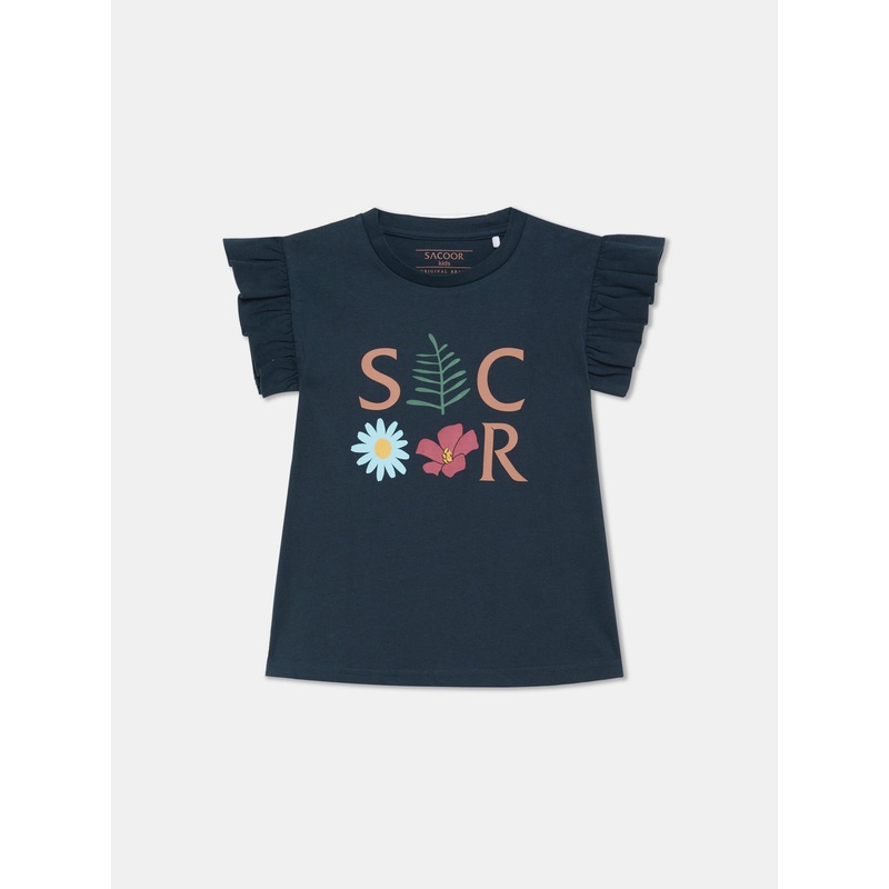 Sacoor Nature Print T-shirt Ecru 2Y