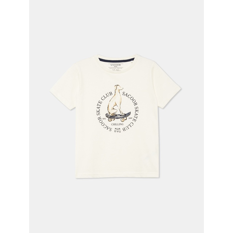 Sacoor Skate Club T-shirt Ecru 2Y
