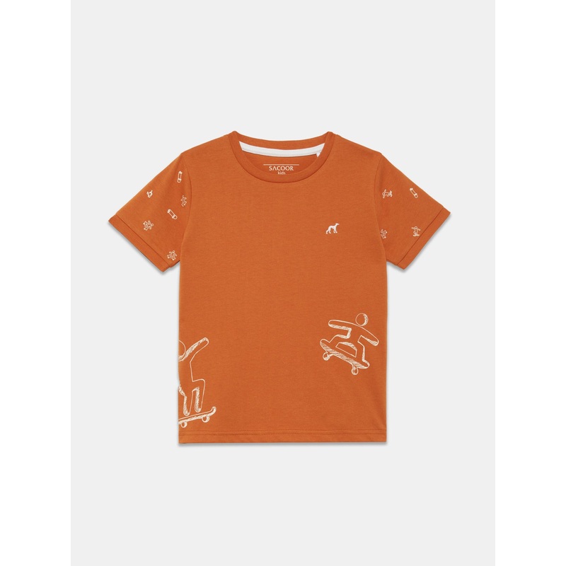 Sacoor Skate T-shirt Orange 2Y