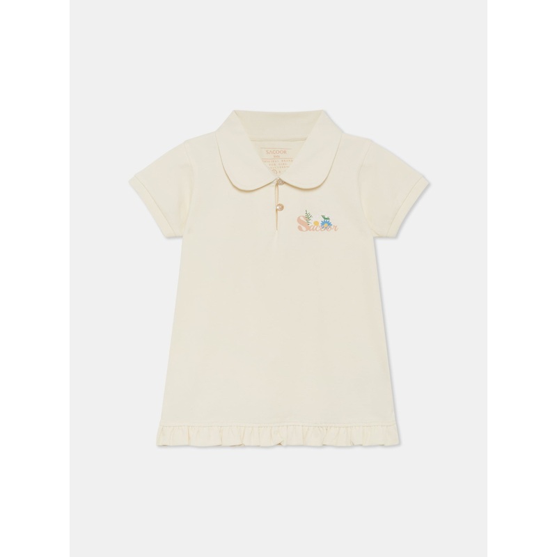 Sacoor Wildflowers Polo Shirt Ecru 2Y