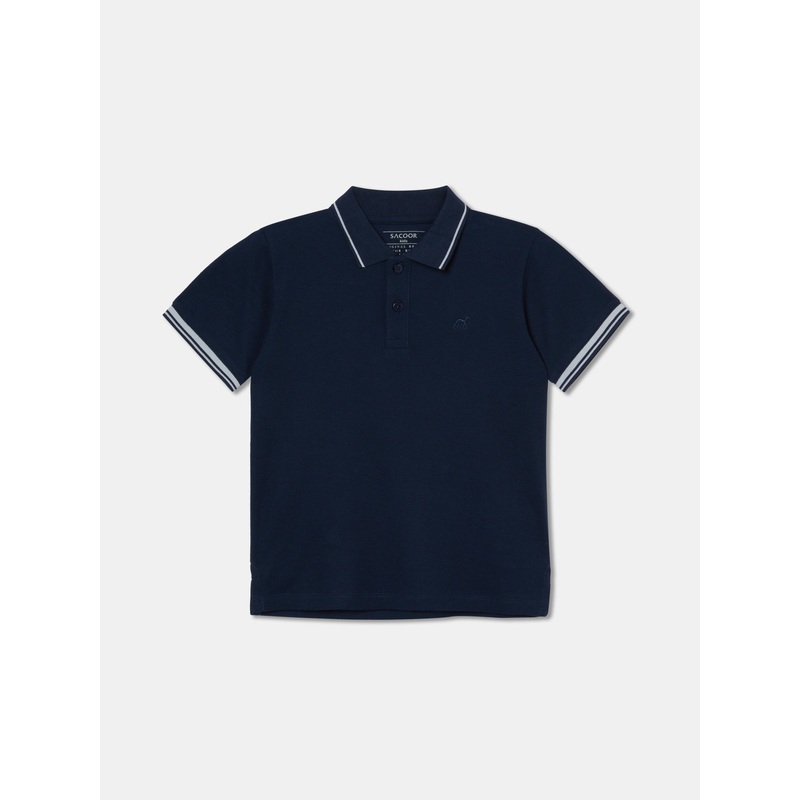Essential Sacoor Polo Shirt Short Sleeves Mix Grey 2Y