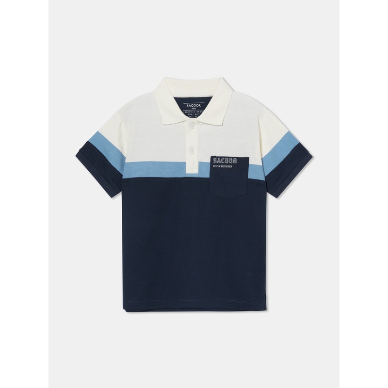 Sacoor Book Buddies Polo Shirt Dark Blue 2Y
