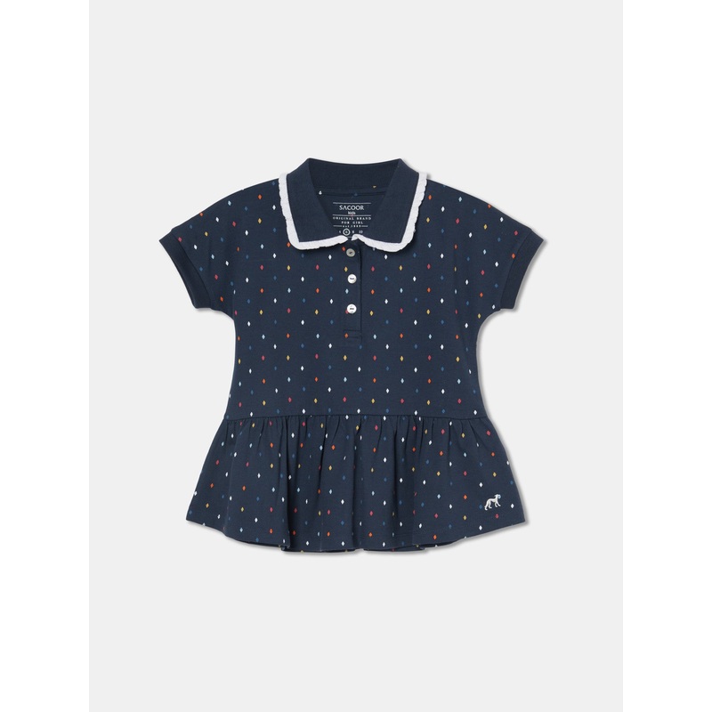 Sacoor Diamonds Polo Shirt Pale Pink 2Y