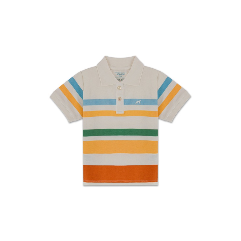 Stripped Polo Shirt Print 2Y