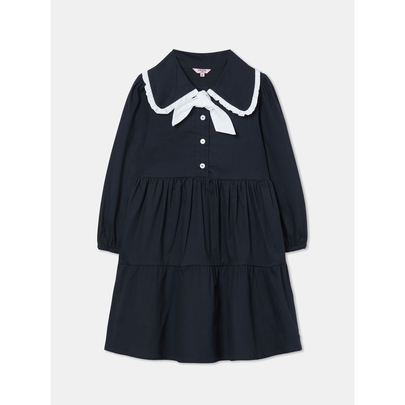 Tiered Dress Dark Blue 2Y