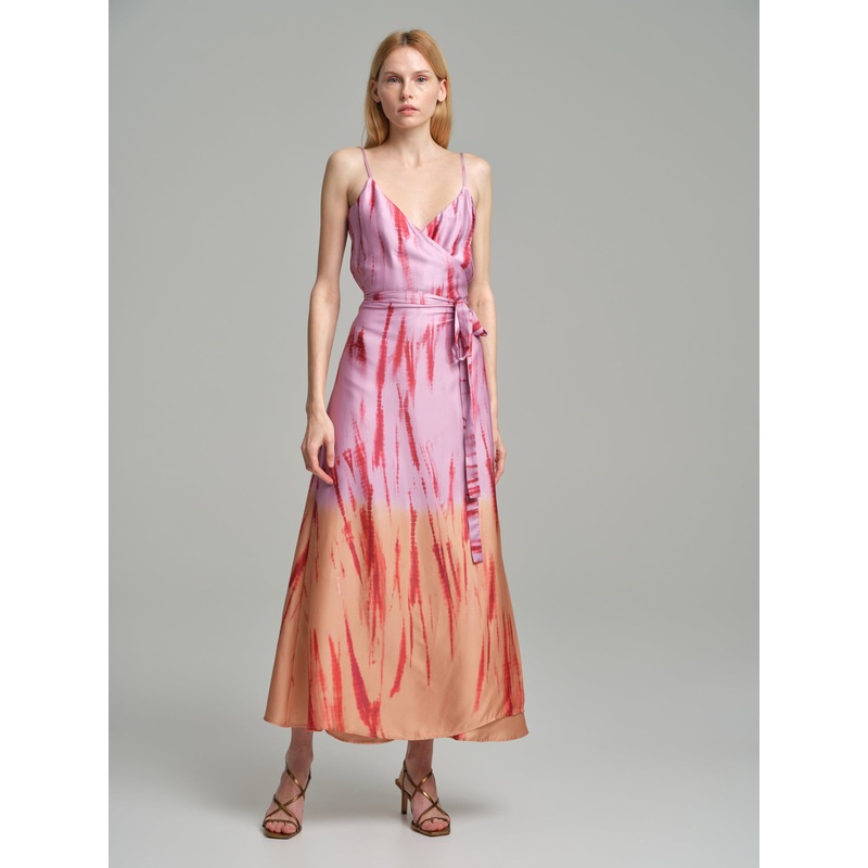 Fancy printed wrap dress Print XS