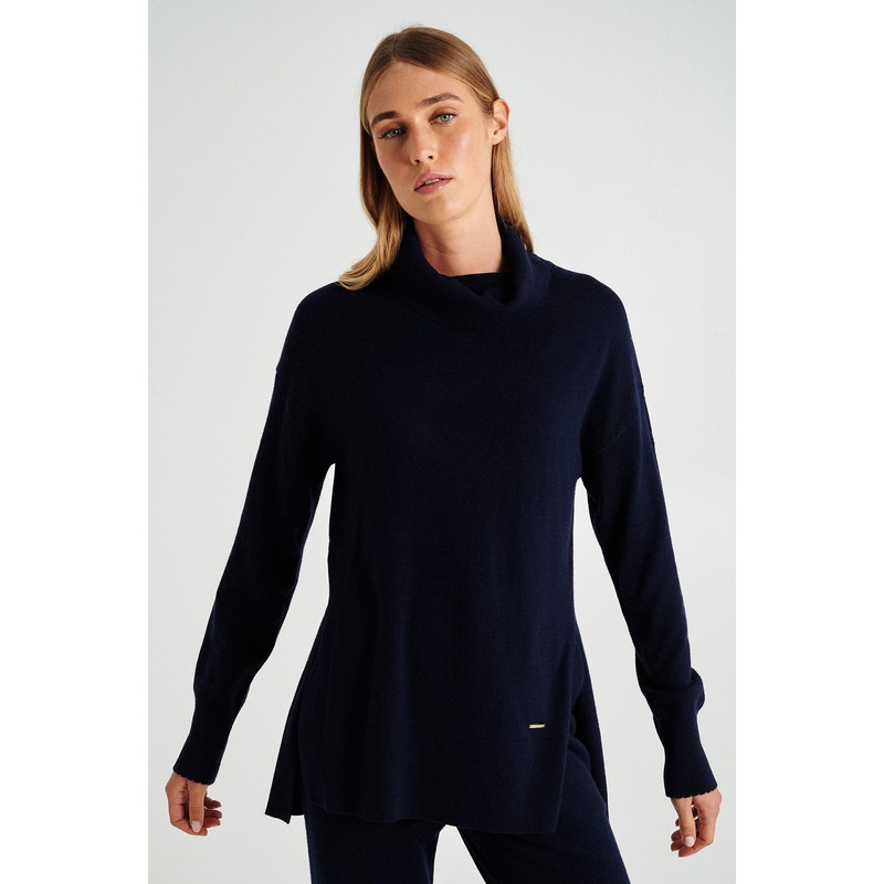 Boxy shape sweater Mix Grey XS