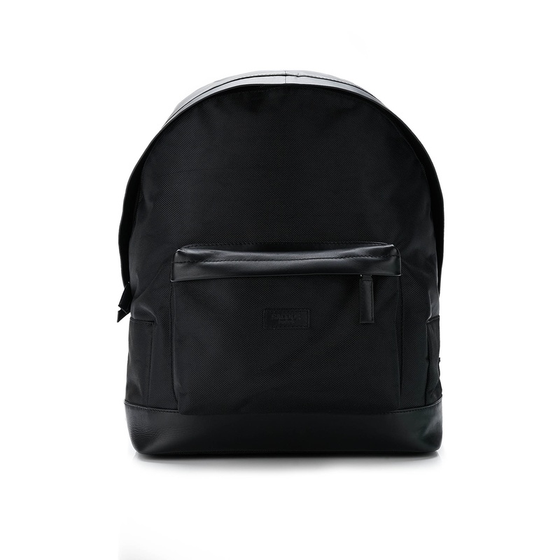 Backpack made of nylon with leather details Black UNI