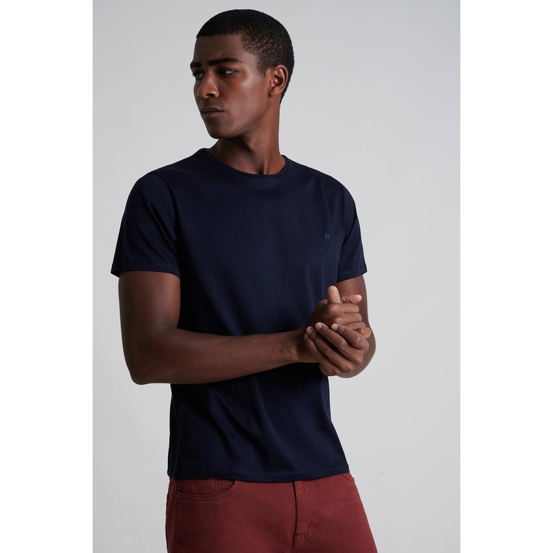 Mercerized cotton short sleeves t-shirt White XS