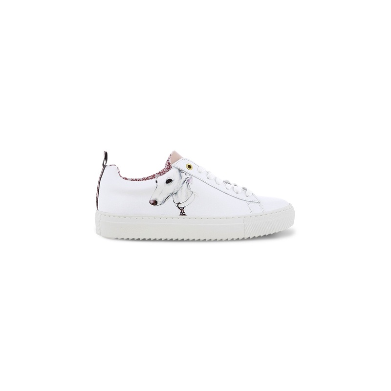 Womens Leather Sneakers White 35