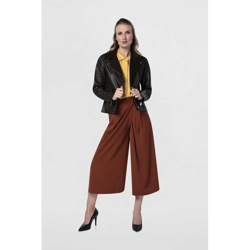 Women’s Leather Jacket Chocolate XS
