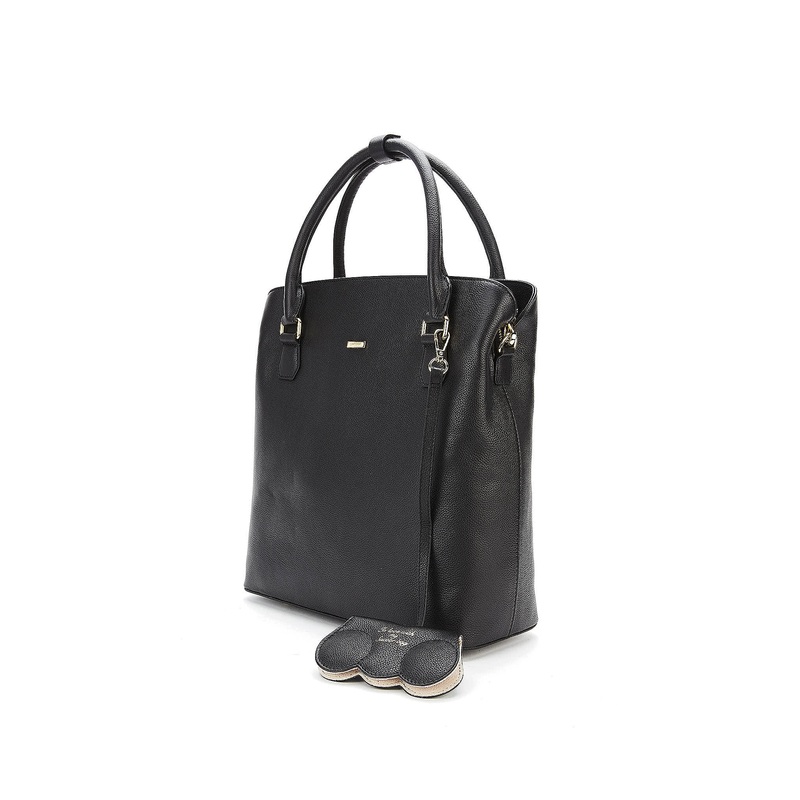 Women’s Classic Shopper Bag in Genuine Leather Black UNI