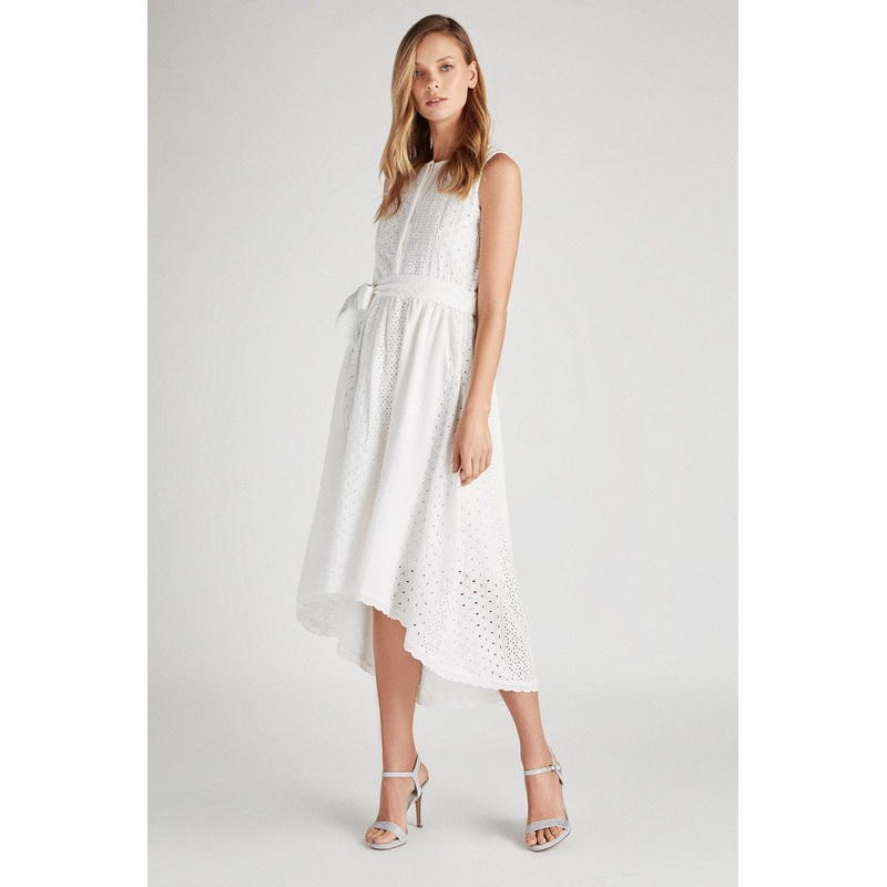 Women’s Fantasy Dress with English Embroidery White XS