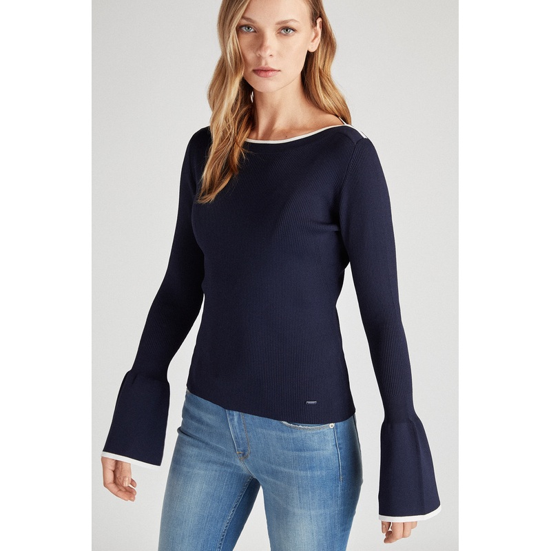 Women’s Slim Fit Casual Knitted Sweater Yellow XS