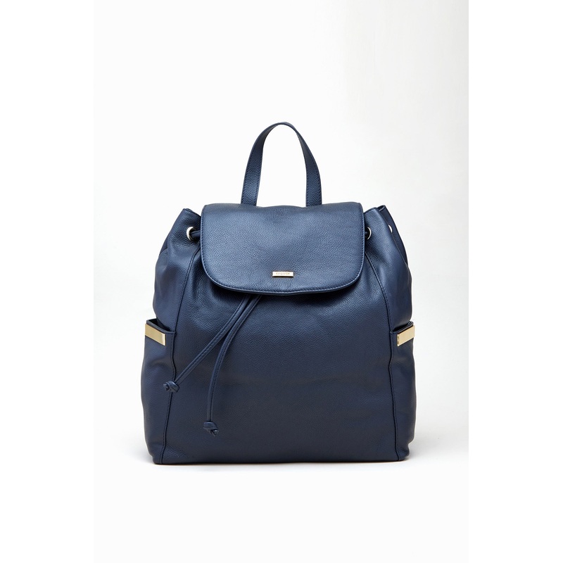 Women’s Leather Backpack Dark Blue UNI