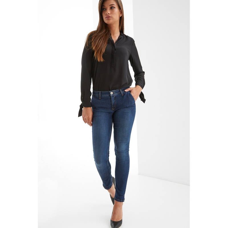 Women’s Slim Chino Jeans Dark Blue 34