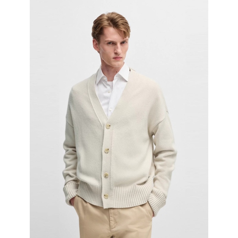 BOSS Cardigan – C-Bellaco Open White 131 M