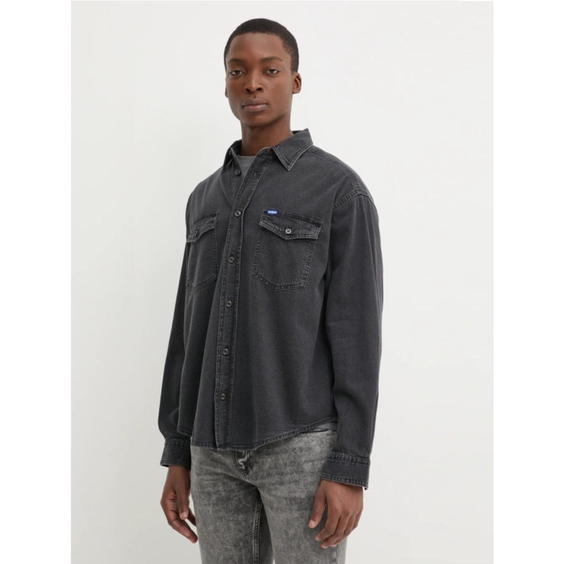 HUGO Leisure Shirt – Ebino Dark Grey 021 S