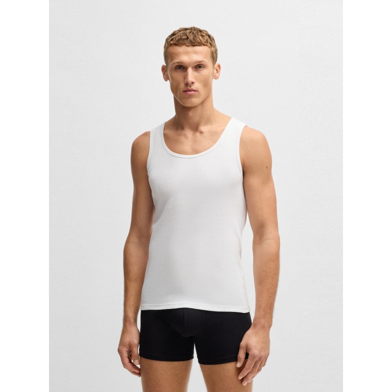 BOSS Bodywear Tank Top – 3P RibClassi BSCS White 100 S