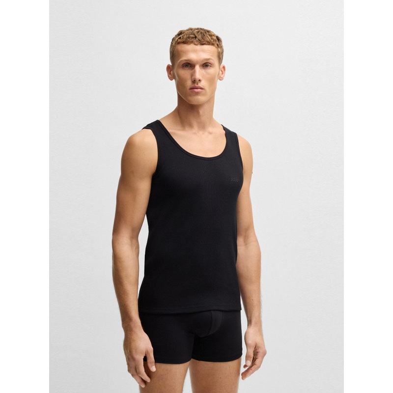 BOSS Bodywear Tank Top – 3P RibClassic BSCS Black 001 S