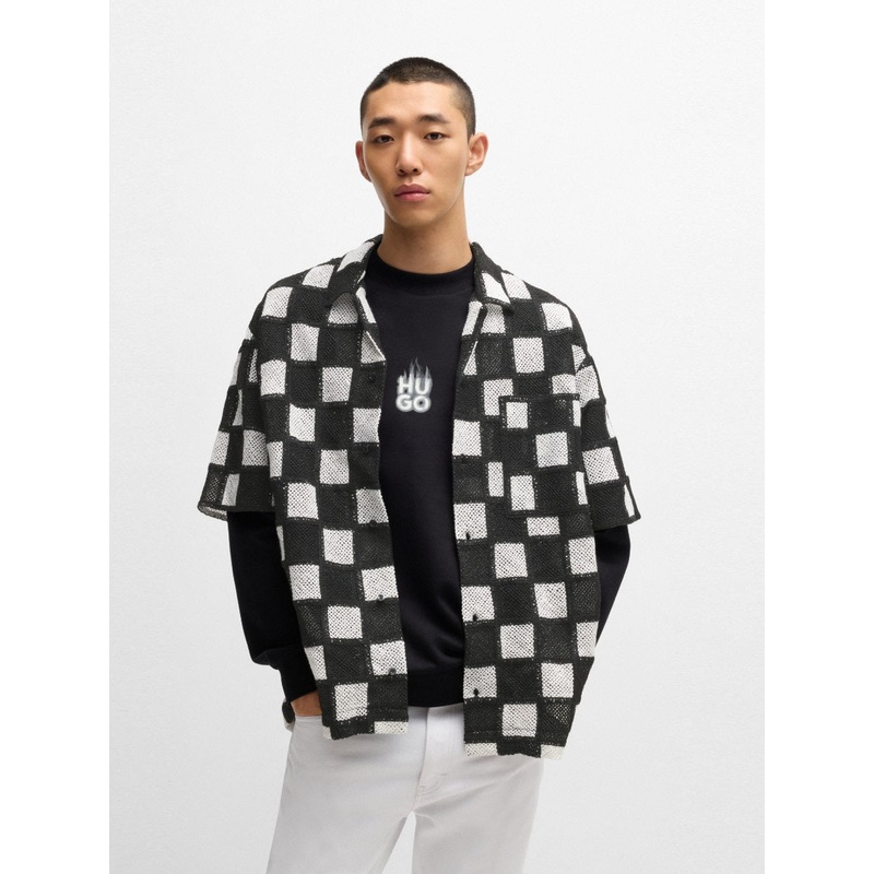 HUGO Leisure Shirt – Egeeno Black 001 S