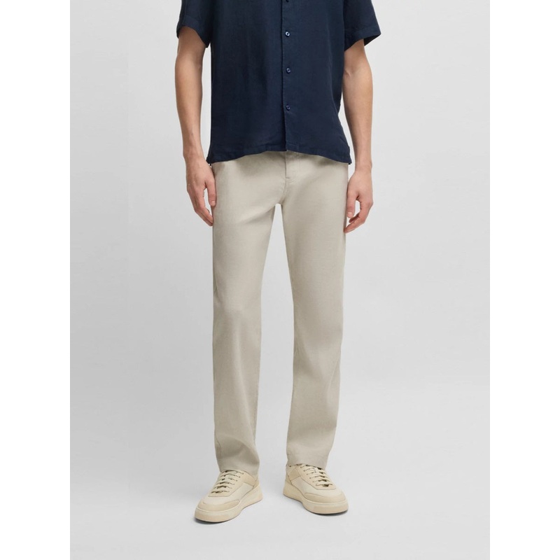 BOSS Leisure Trouser – Sanderson-L Light Beige 271 3232