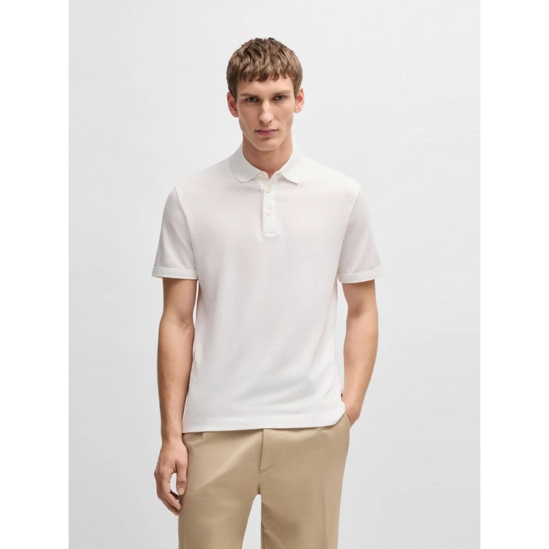 BOSS Polo – H-Press 28 BSCS White 100 S