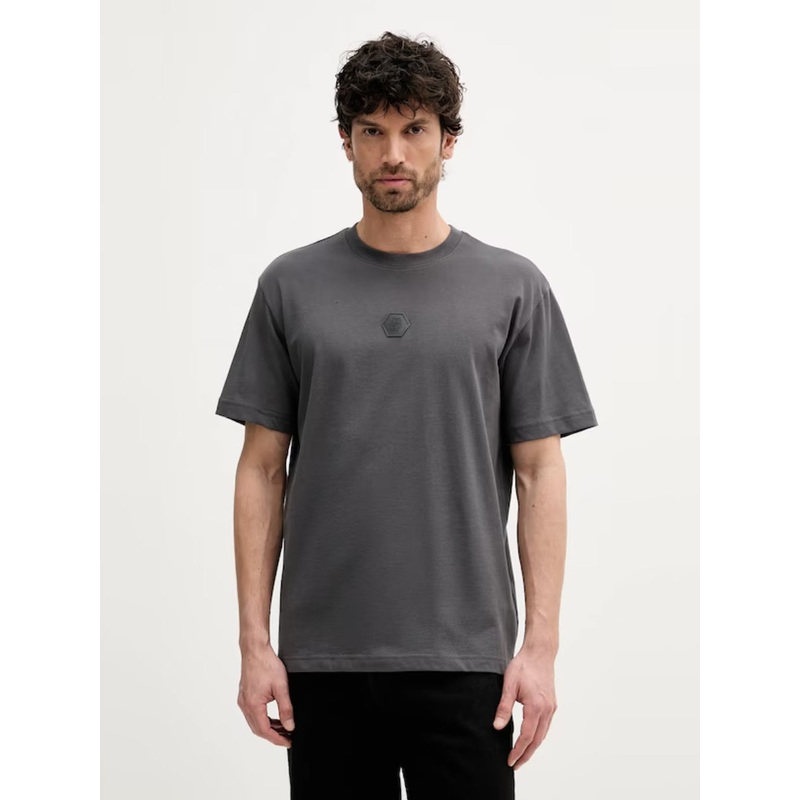BOSS T-SHIRT -Tee Future Dark Grey 027 S