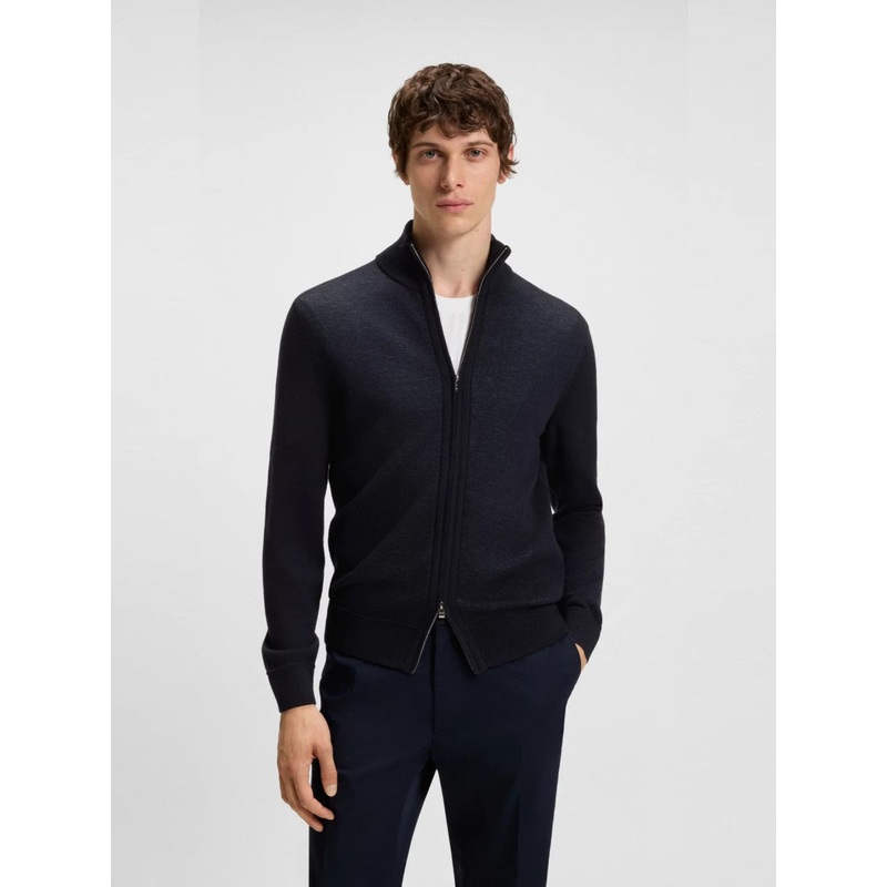 BOSS Full Zip Cardigan – H-Illarione Dark Blue 404 XXL