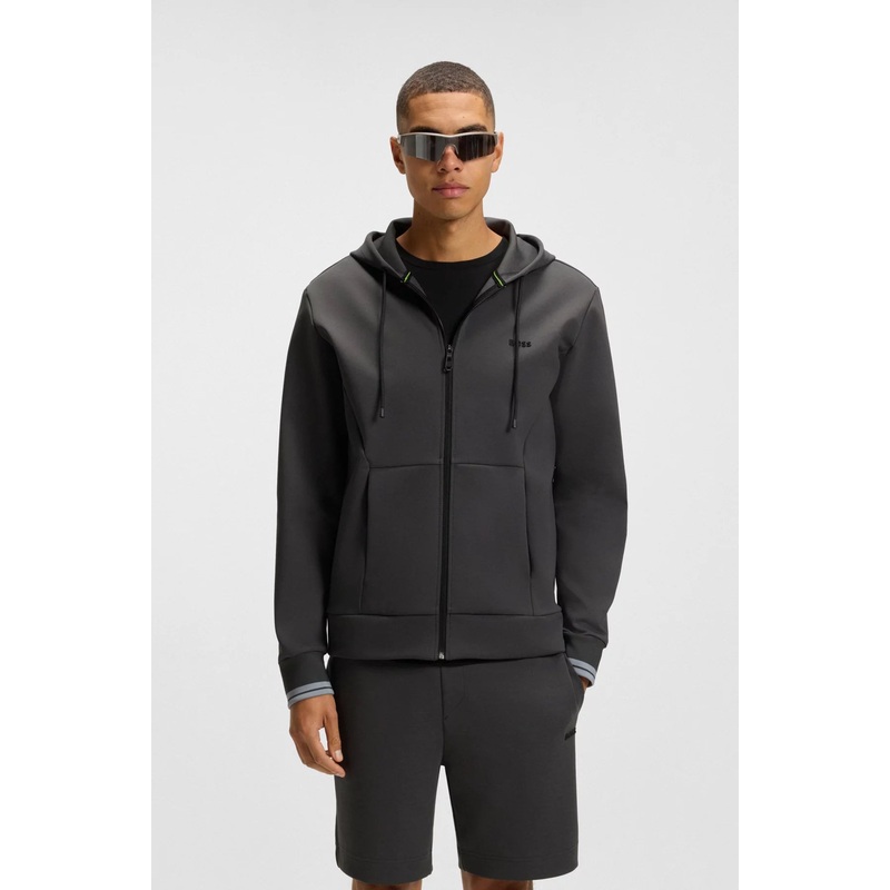 BOSS Full Zip Sweatshirt – FZ Hoodie Zone Dark Grey 027 S