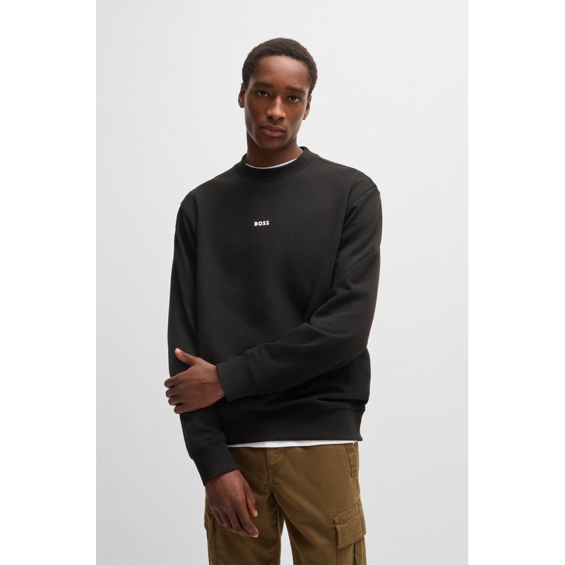 BOSS Crew-Neck Sweatshirt -WeSmallcrew Black 001 XXXL