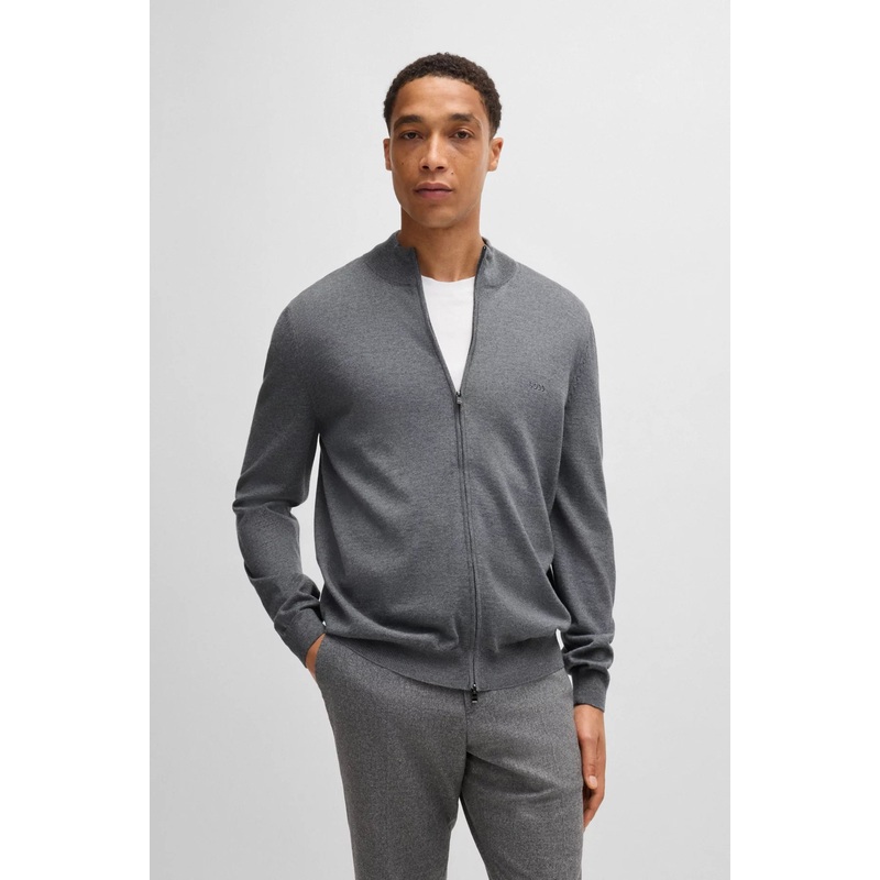 BOSS Full Zip Cardigan – Balonso-L Medium Grey 030 S