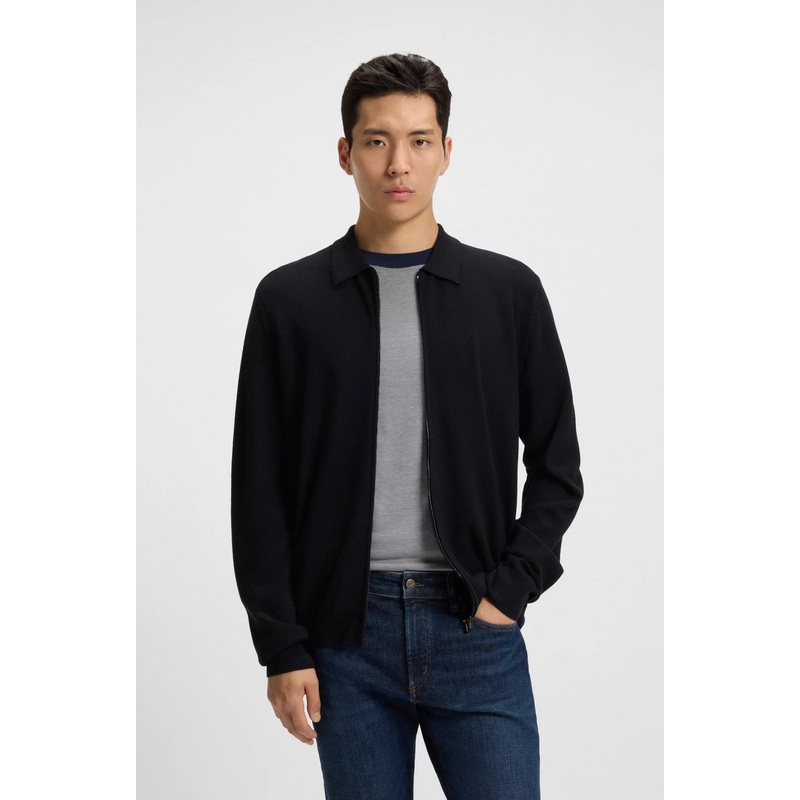 BOSS Full Zip Cardigan – L-Immagino Dark Blue 404 L