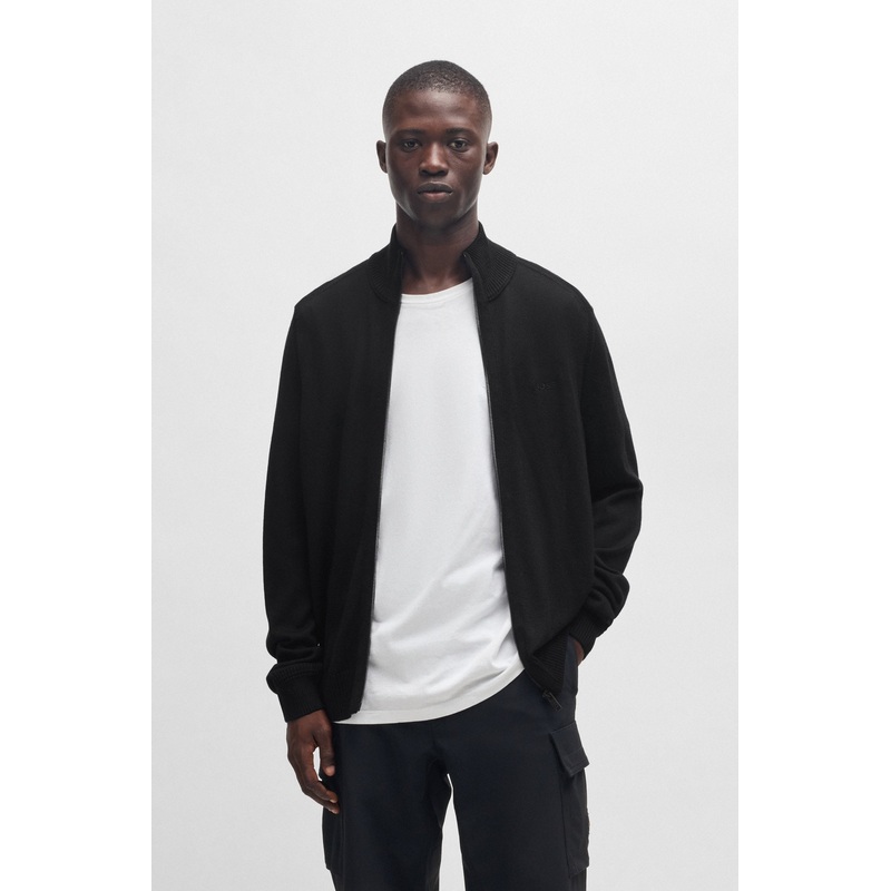 BOSS Full Zip Cardigan – Avac_FZ Black 001 S