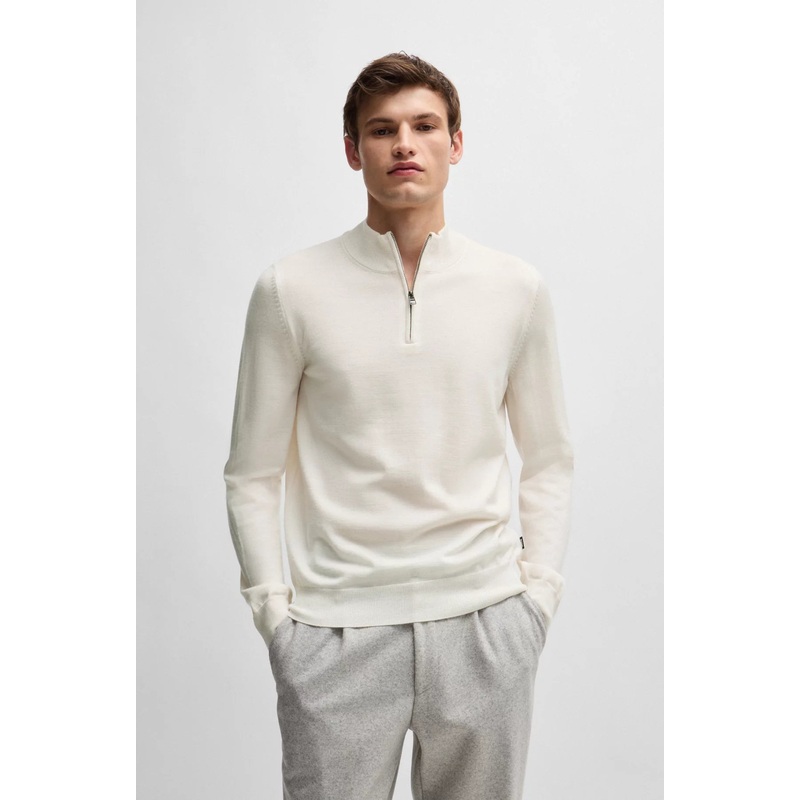 BOSS Half Zip Knitwear – Ebenji Open White 131 S