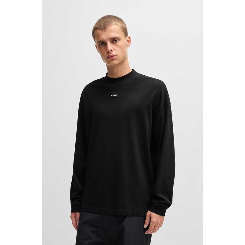 HUGO Long Sleeve T-shirt – Daposo Black 001 XS