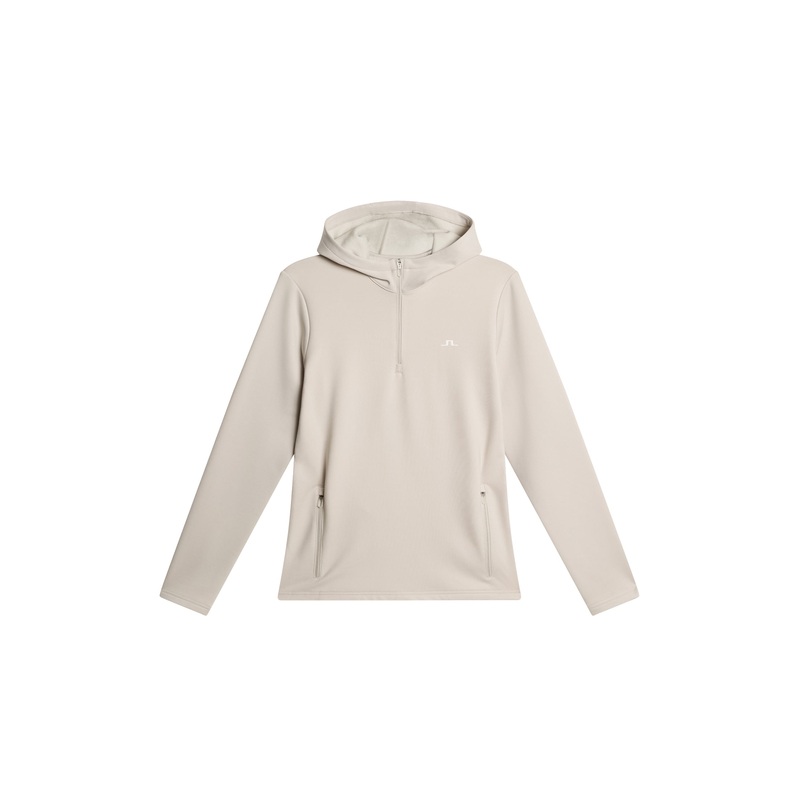 Aerialle Quarter Zip Hood / Moonbeam Moonbeam L
