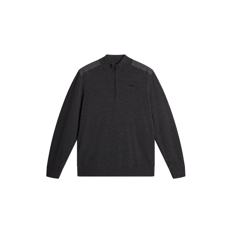 Jeffrey Windbreaker Sweater / Dark Grey Melange Dark Grey Melange L