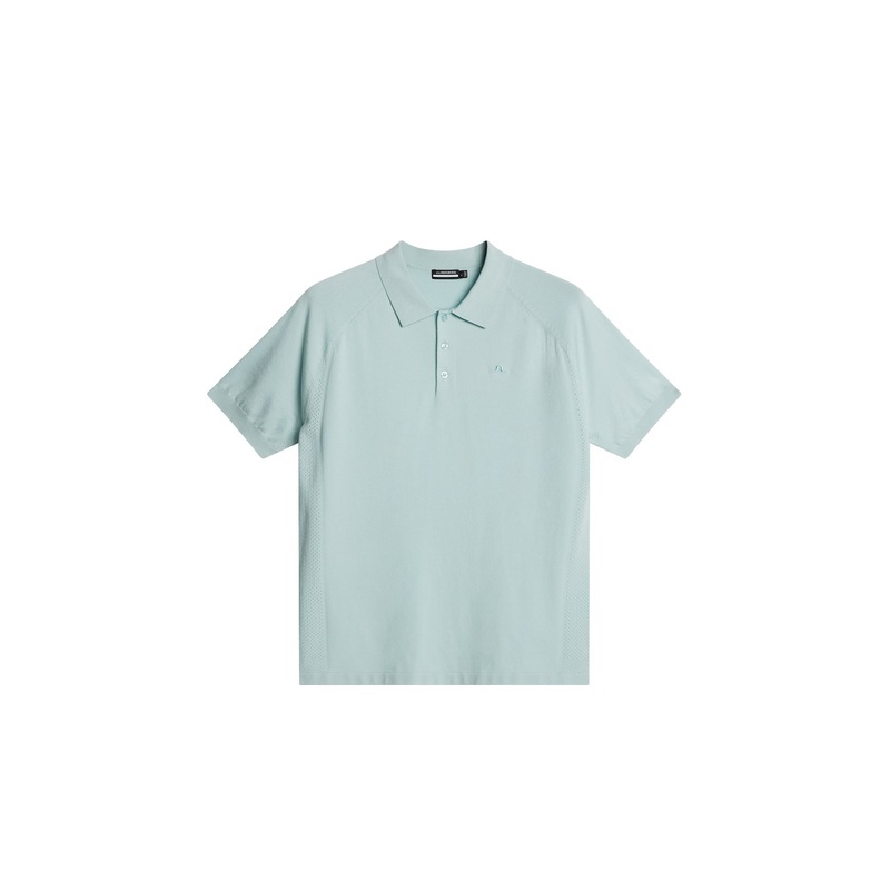 Martines Knitted Polo Shirt / Winter Sky Winter Sky L