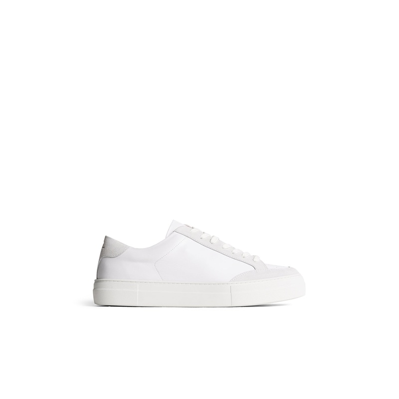Art Signature Leather Sneaker / White White 40