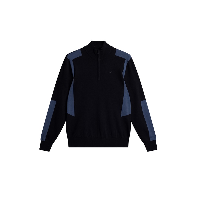 Kendrick Knitted Zip Sweater / JL Navy JL Navy L