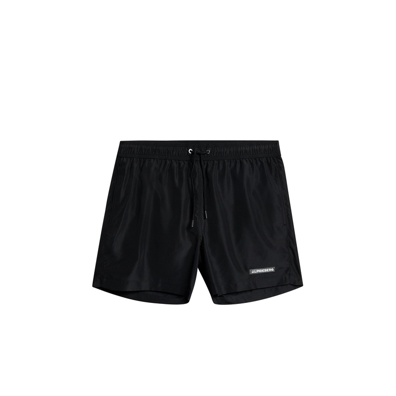 Banks Solid Swim Trunks / Black Black L