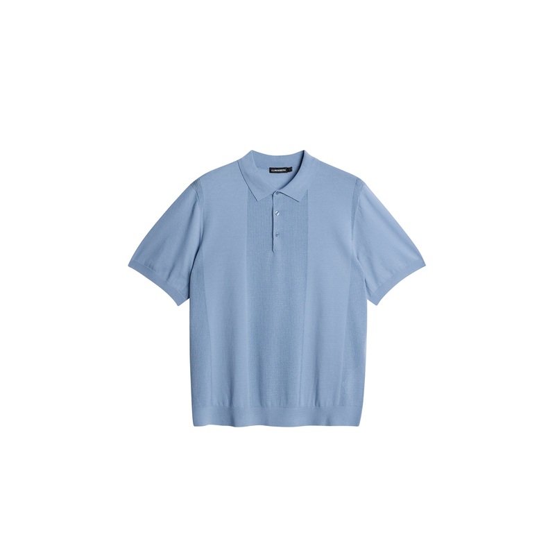 Reymond Solid Stripe Polo / Rain Washed Rain Washed L