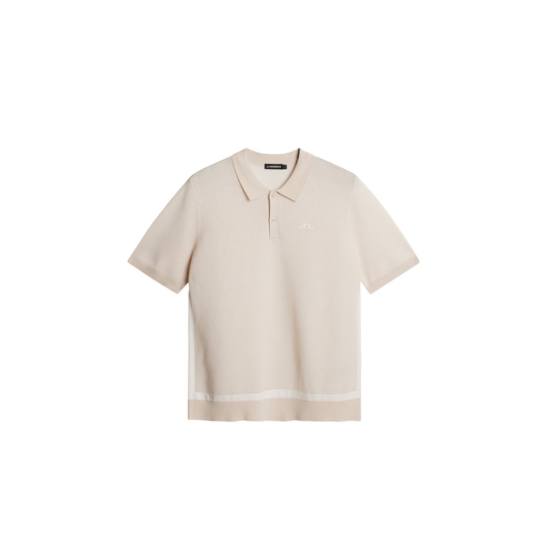Reymond Structure Knit Polo / Moonbeam Moonbeam L