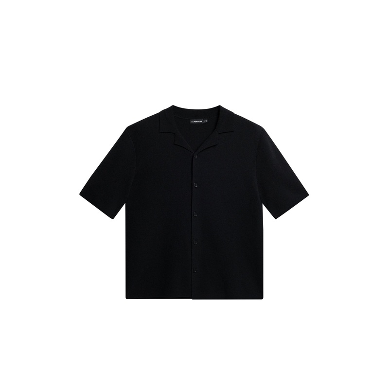 Sal Knitted Boucle Shirt / Black Black L