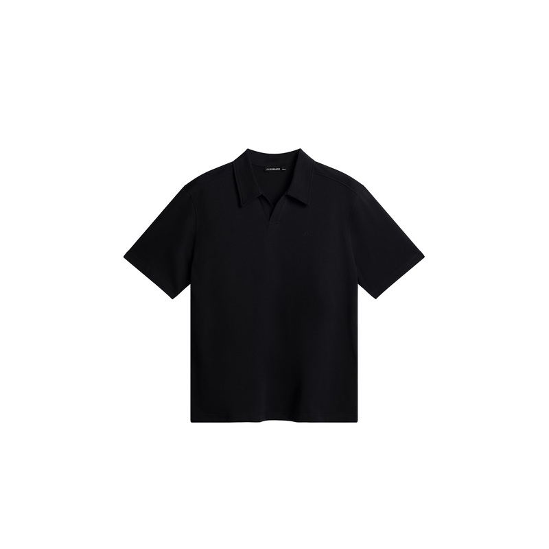 Roy relaxed Polo Pique / Black Black L